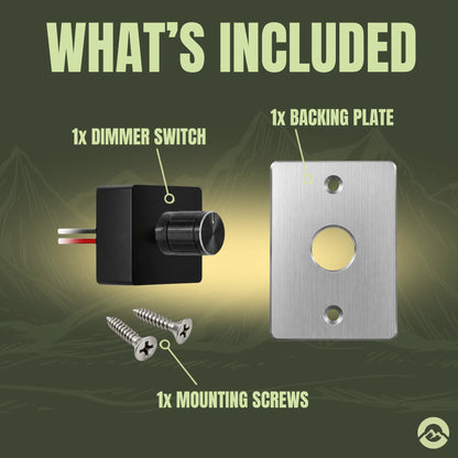 Treklo campervan silver PWM LED brightness regulator for adjustable lighting in touring vehicles