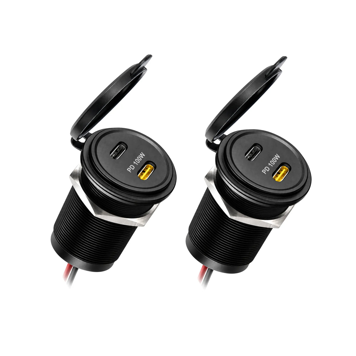 Treklo high output twin USB C charging ports for compatible portable electronics and mobile devices