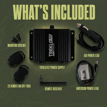 Treklo K2 boosted power supply and remote for Starlink Mini systems
