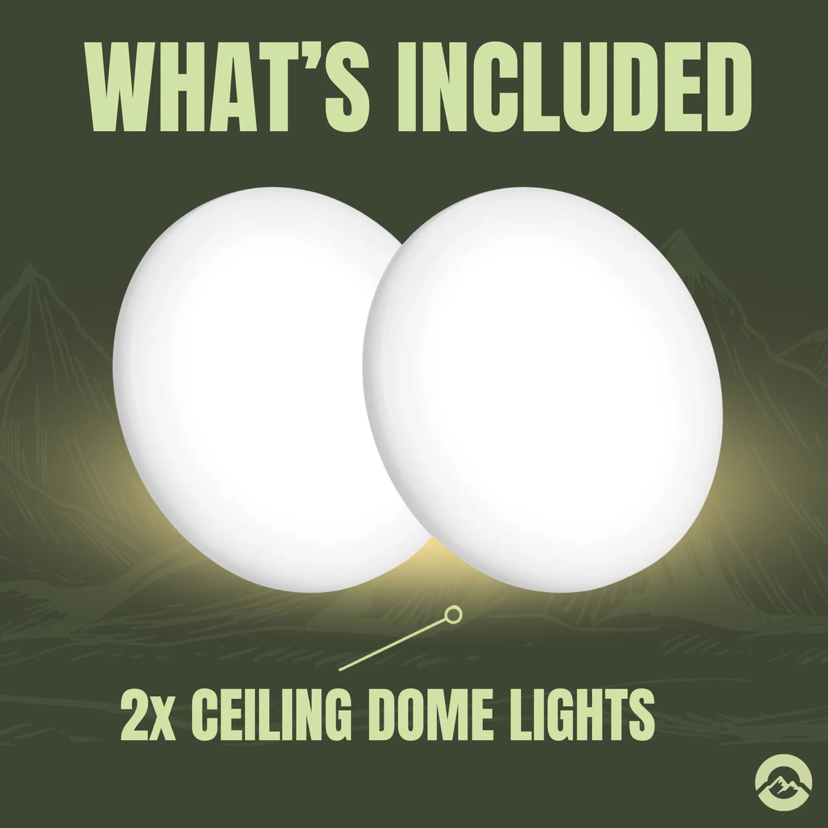 Treklo LED dome lights for practical overhead illumination inside touring vehicle interiors