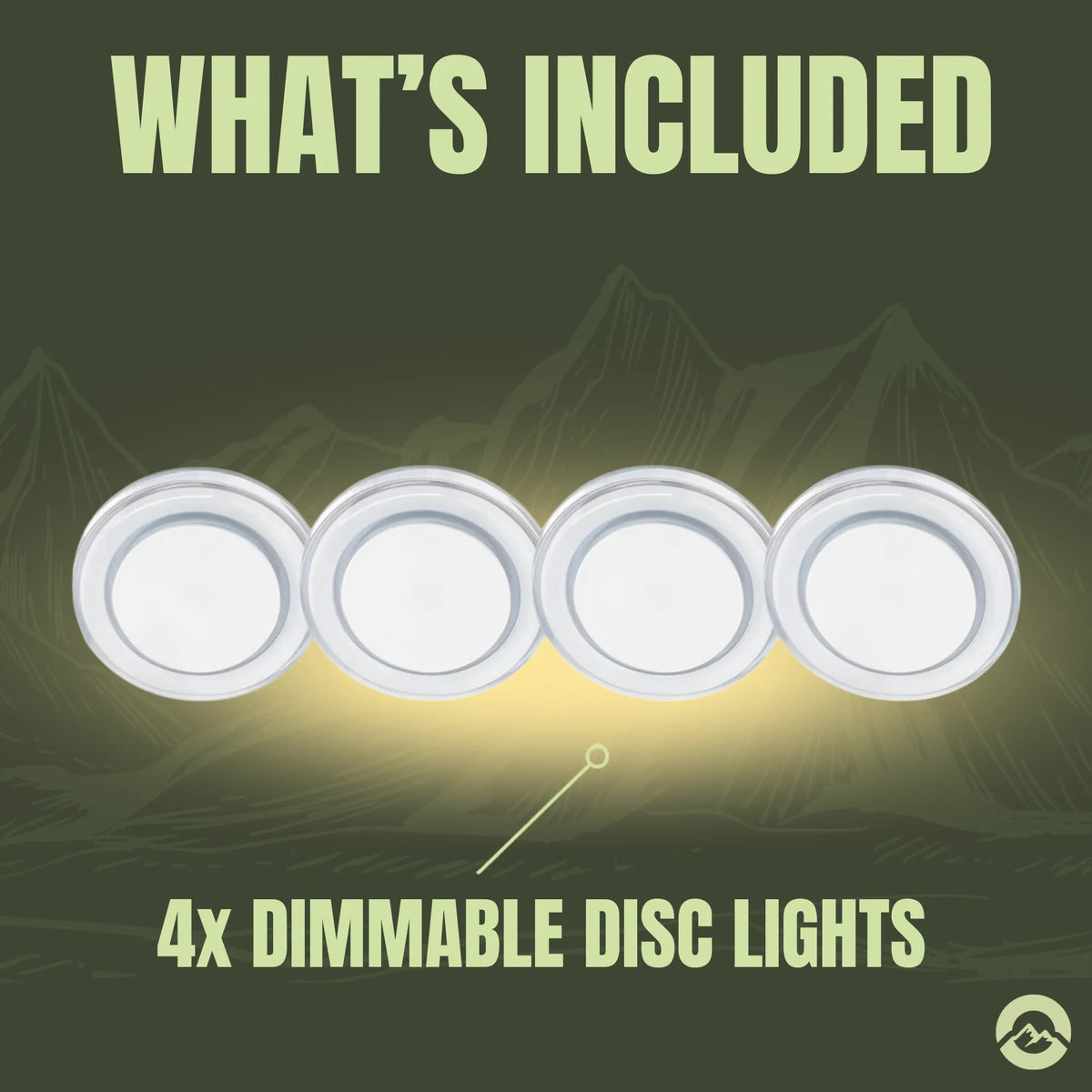 Treklo motorhome low profile ceiling lamp set for bright and unobtrusive overhead lighting