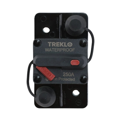 Treklo Premium Rated 250A circuit breaker for reliable 12v and 24v circuit protection