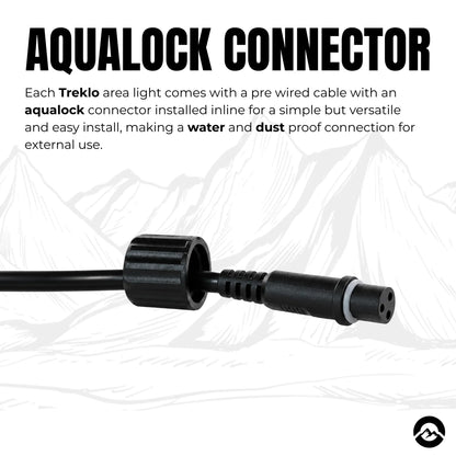 Treklo tough exterior LED light with dimmer for controlling brightness during outdoor activities