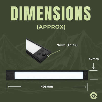 Treklo tri color RV interior lighting in a 40cm flat design for modern recreational vehicle fitouts