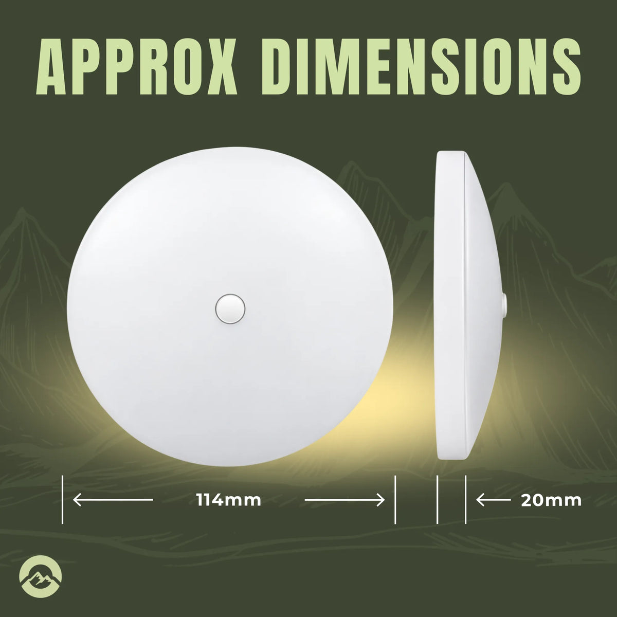 Treklo twin LED ceiling light kit for convenient multi colour temperature illumination