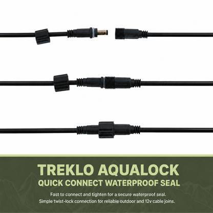 Waterproof AquaLock cable for 4wd work light setups.