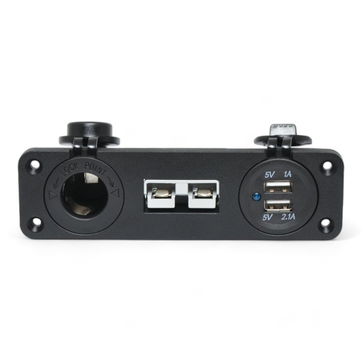 trio anderson 12v socket and usb surface mount for campervans