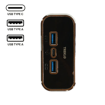 trio usb a and usb c recessed charger for campervans
