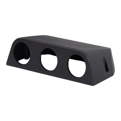 black triple surface mount housing for 12v accessories