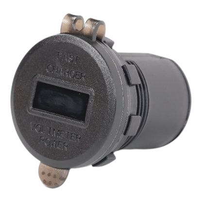 caravan dual usb a charger socket with voltage monitor