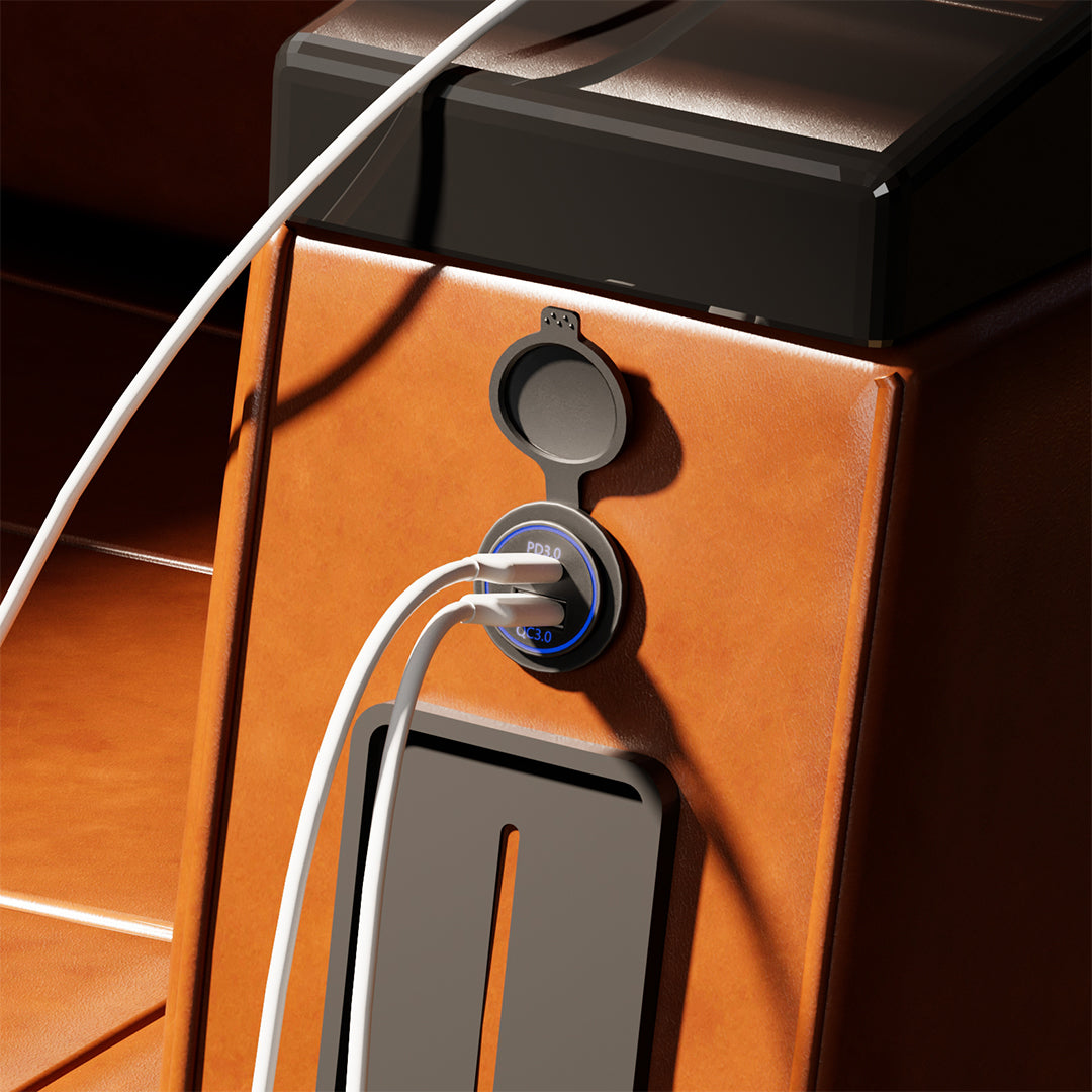 12v 24v usb charger socket with usb a and type c