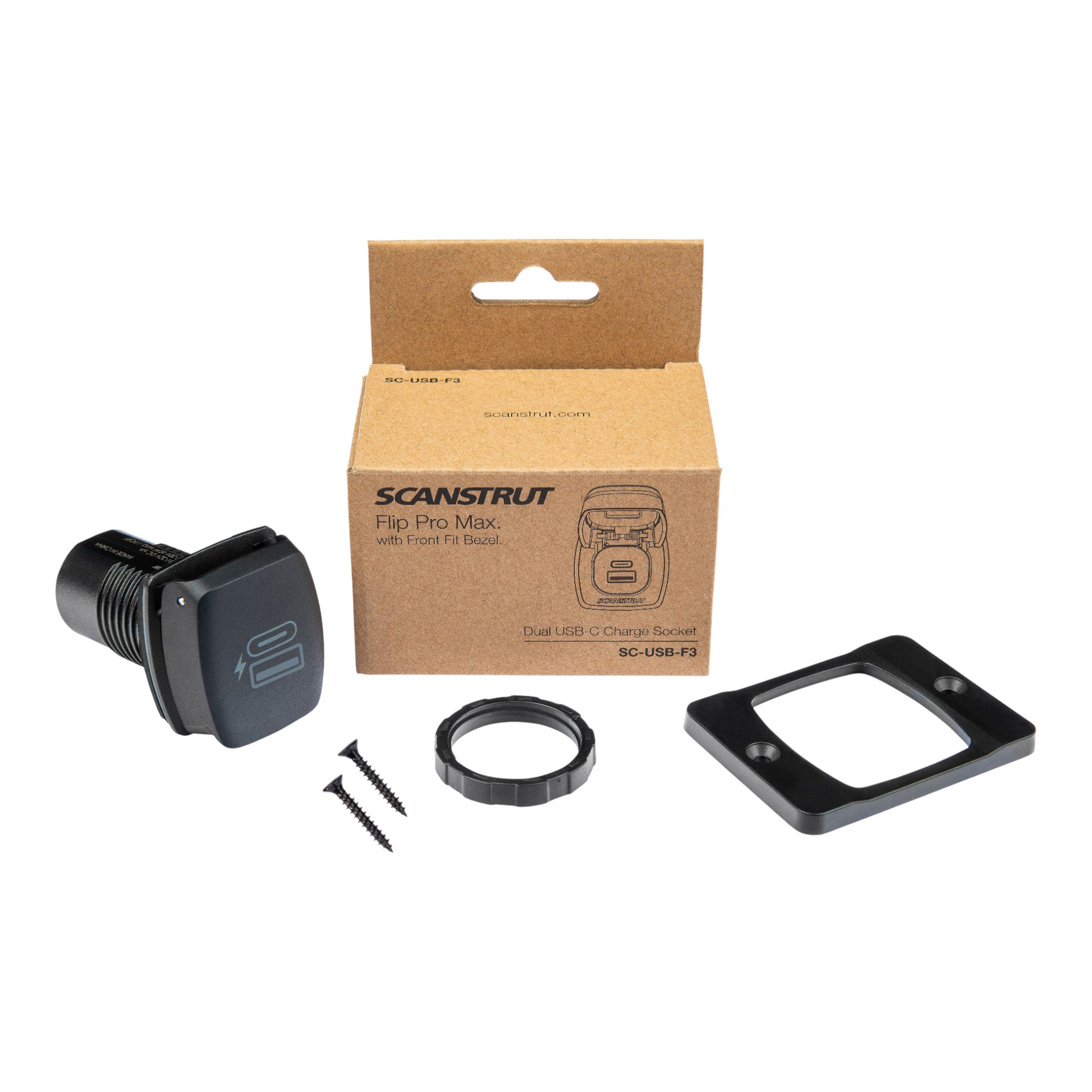 rv flip pro plus usb charging socket with front fit bezel