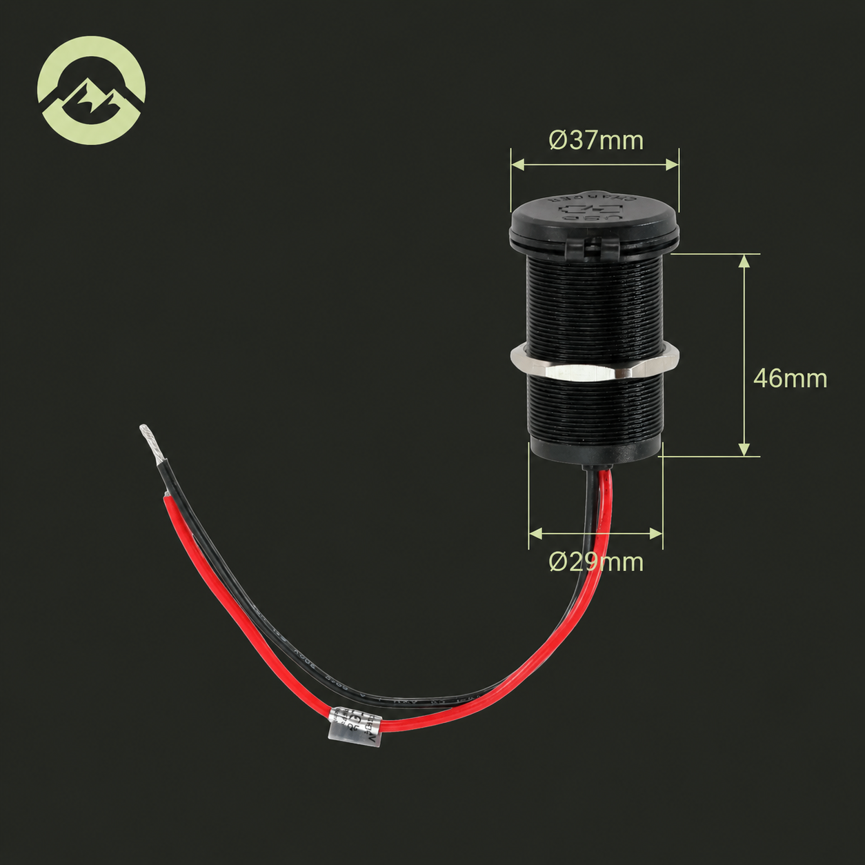 USB-C 100W and USB-A socket with flush mount waterproof design for caravan, rv, and campervan installations
