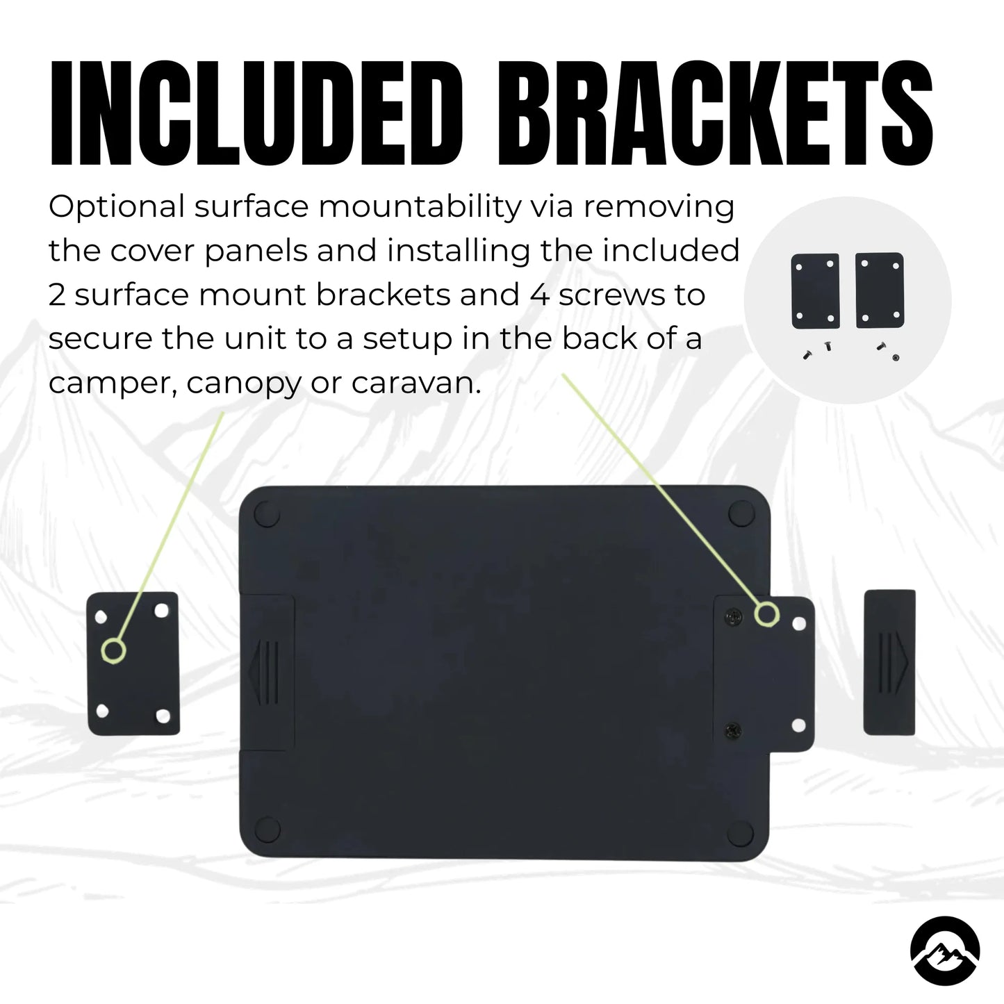 Compact power hub with USB C, USB A, cigarette sockets, and DC outputs