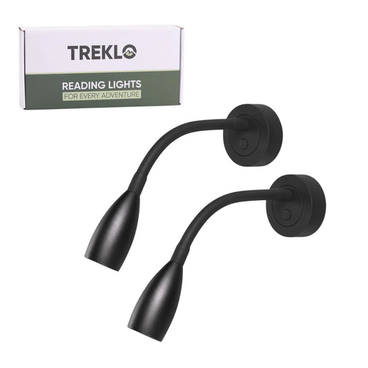 Dimmable 12v Max reading lights with integrated USB charging for campervan interiors