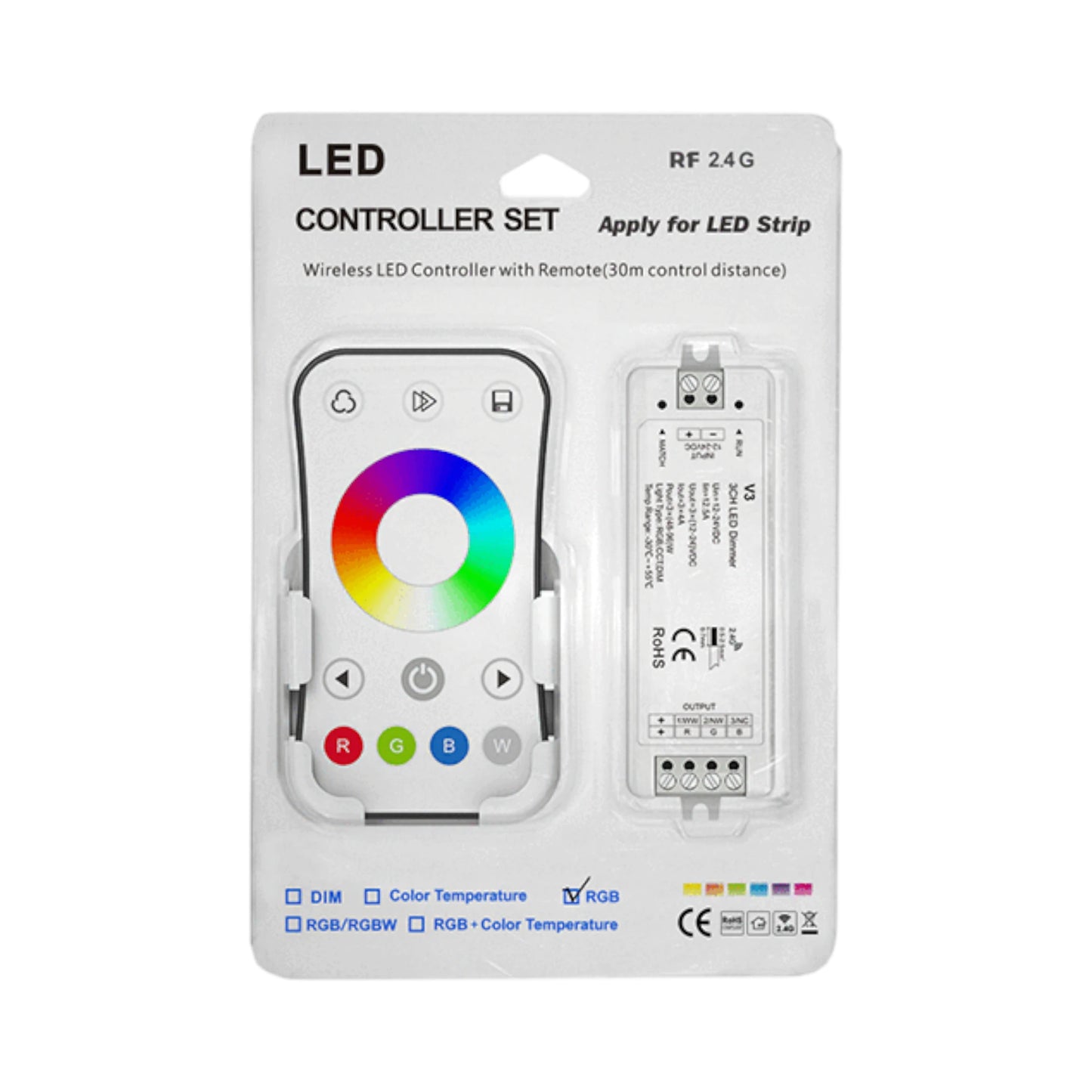 V3 dimmer and RGB remote controller kit for 12v LED lighting systems