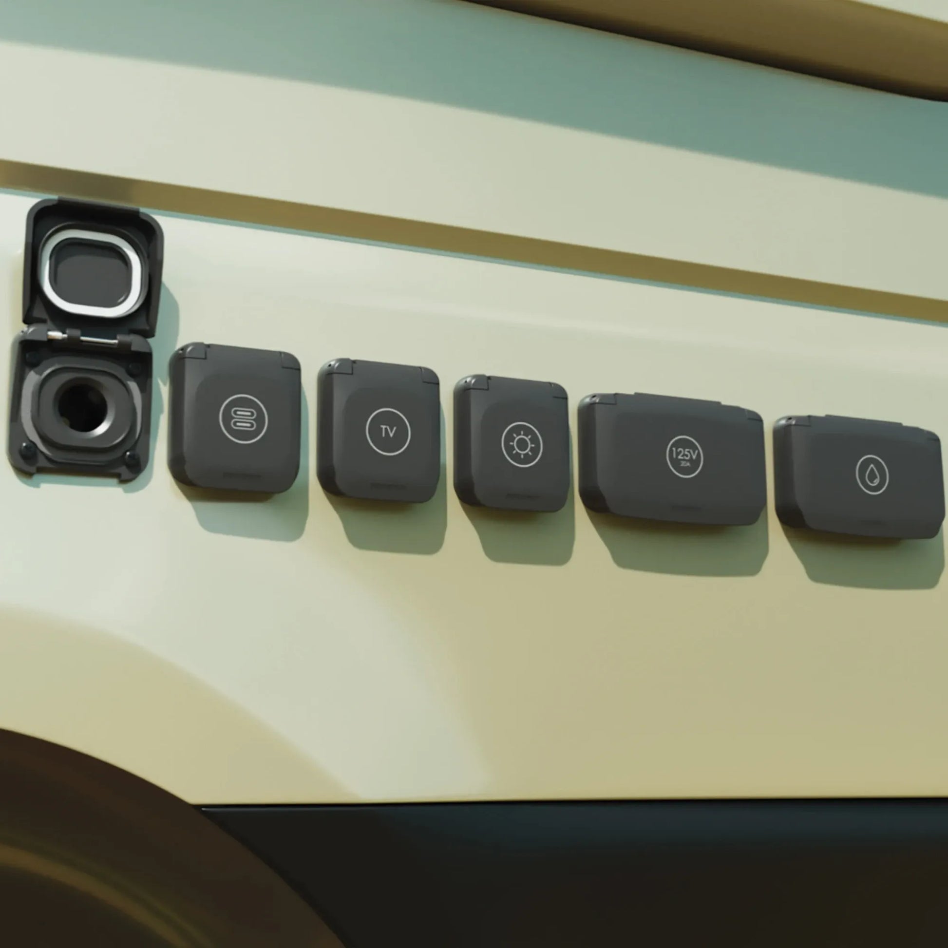 12v dc outlet Ventura Series for off-grid travel setups