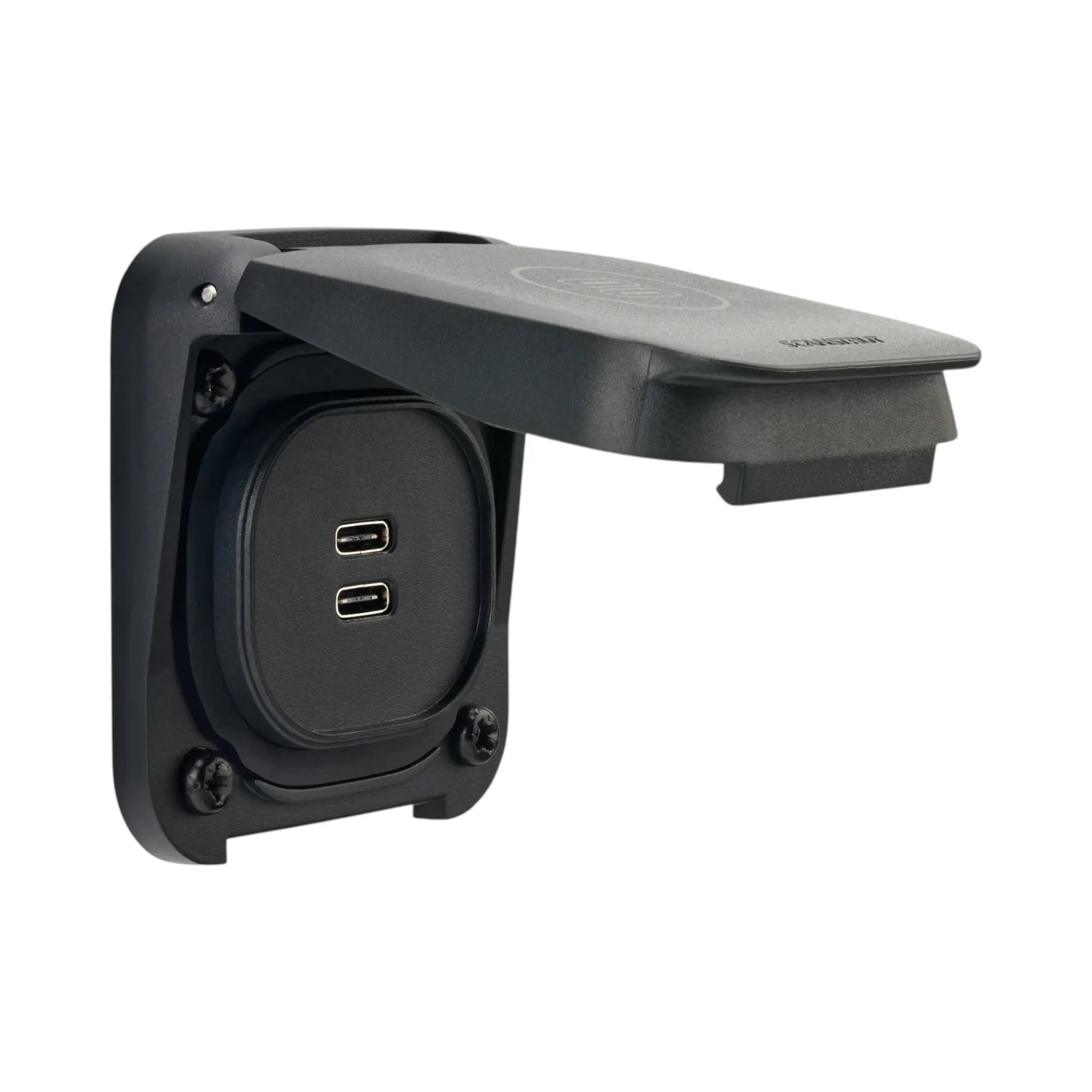 Ventura Series dual USB-C outlet for caravan, rv, and campervan charging setups