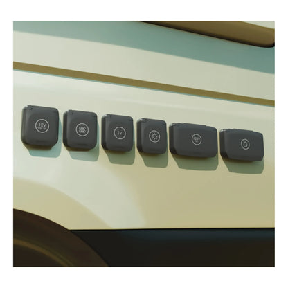 Ventura satellite connection socket for rv entertainment systems