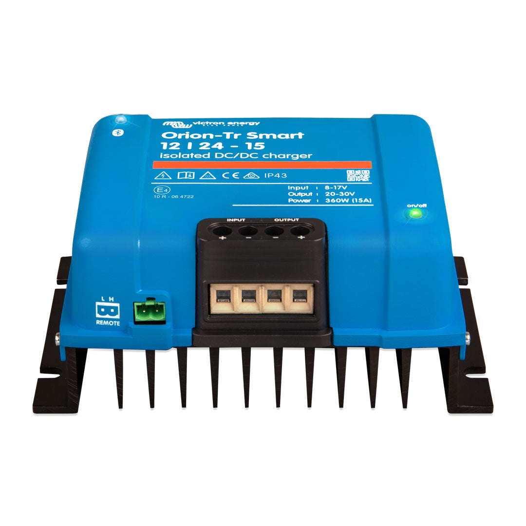 rv victron orion-tr smart 12/24-15a dual battery isolated charger