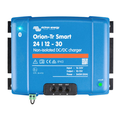 victron orion-tr smart 24/12-30a non-isolated dc-dc charger for caravan or rv