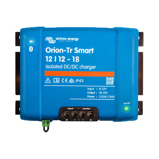 victron orion-tr smart 12/12-18a isolated dc-dc charger for caravan and rv setups