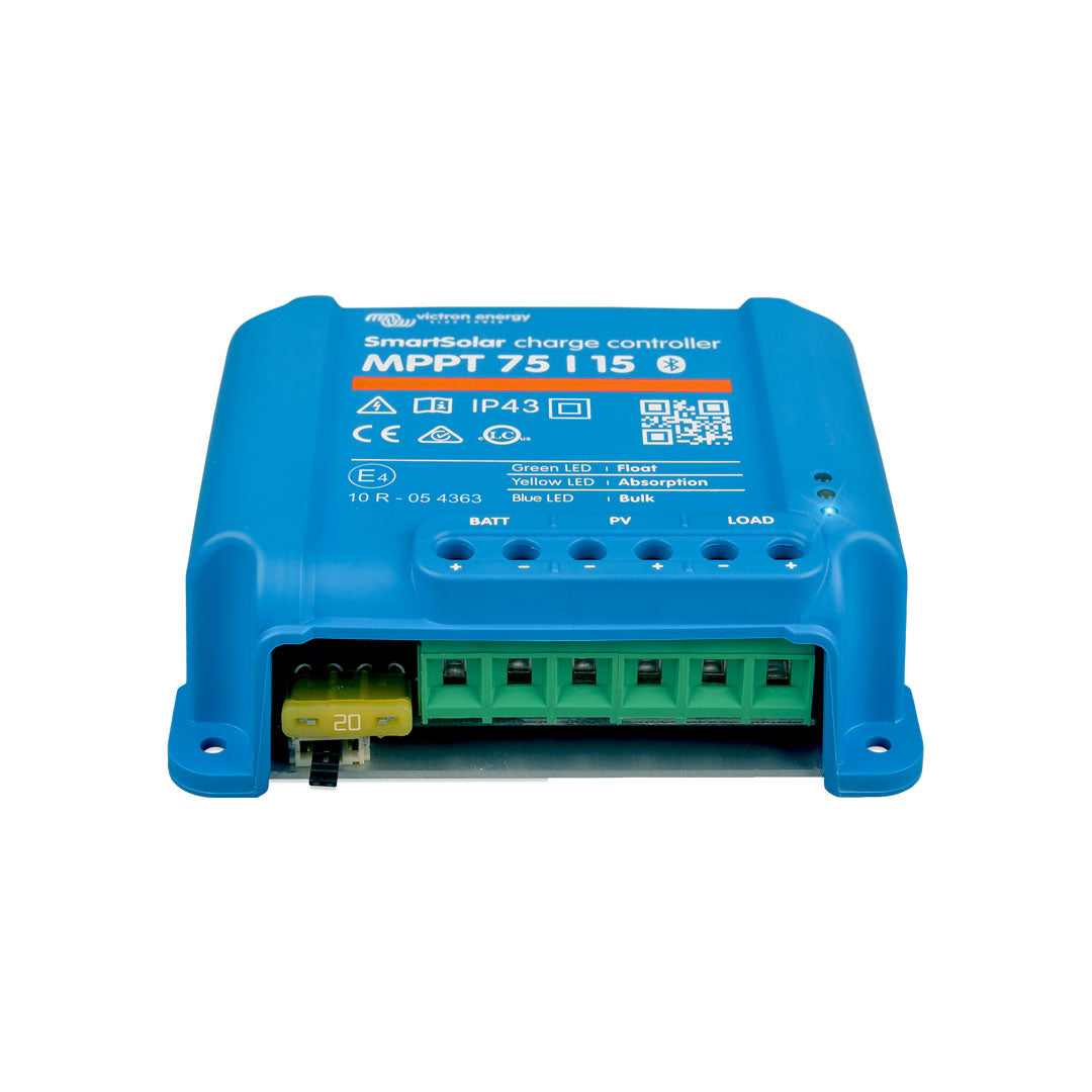caravan victron 75/15 mppt solar regulator with bluetooth monitoring