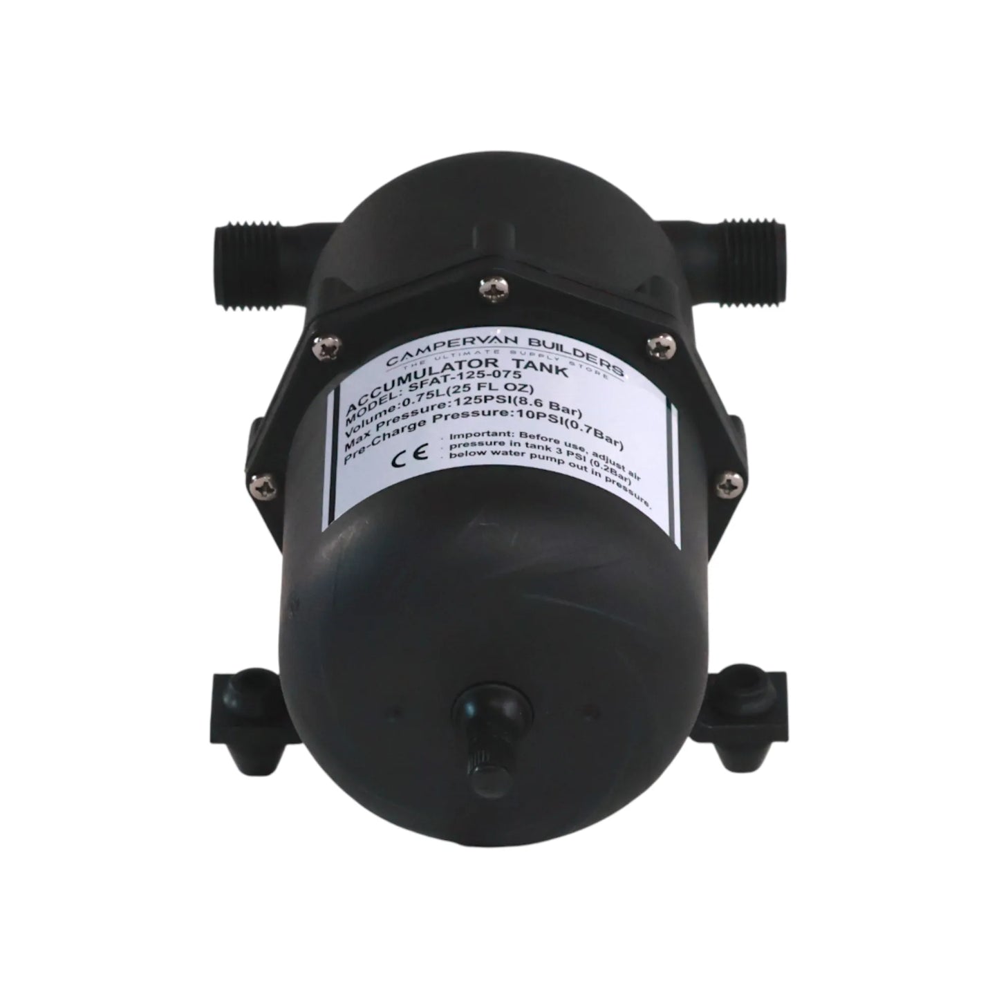 rv water accumulator tank for steady pressure