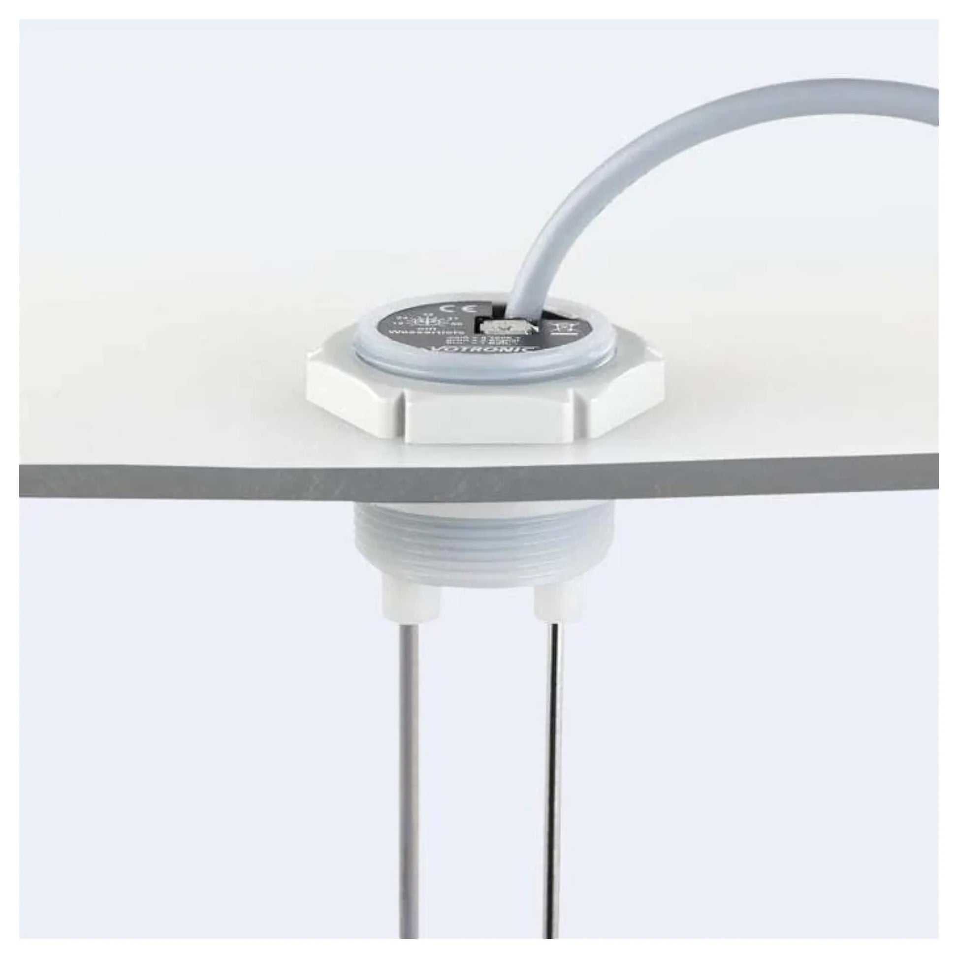 Water tank level sensor electrode probe for fresh water systems