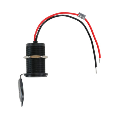 Waterproof flush mount USB-C socket for caravan and campervan electrical systems