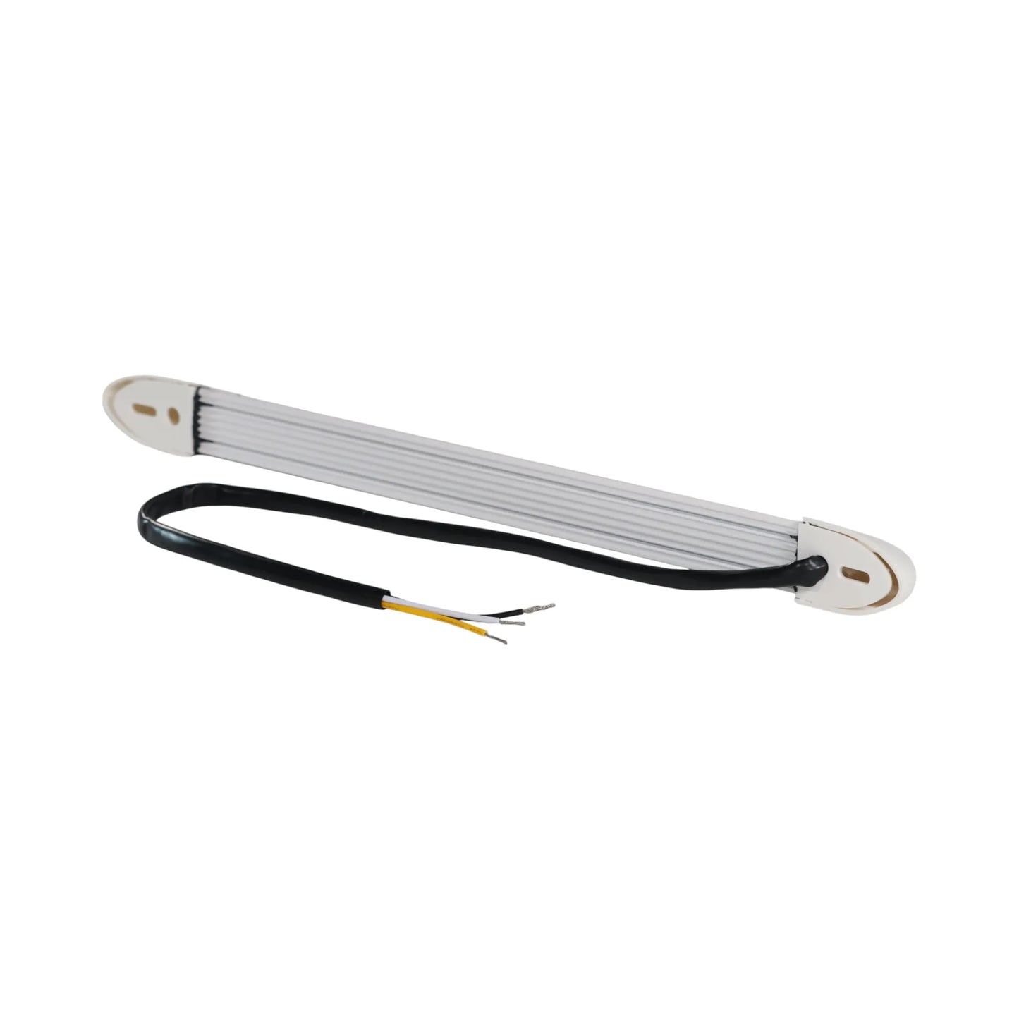 slim white 36cm LED bar with wiring shown