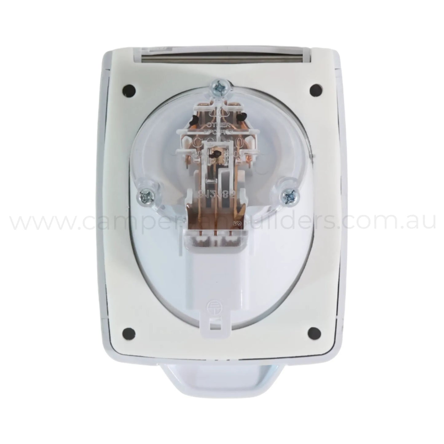 10a 240v outlet socket white for caravan kitchens and living areas