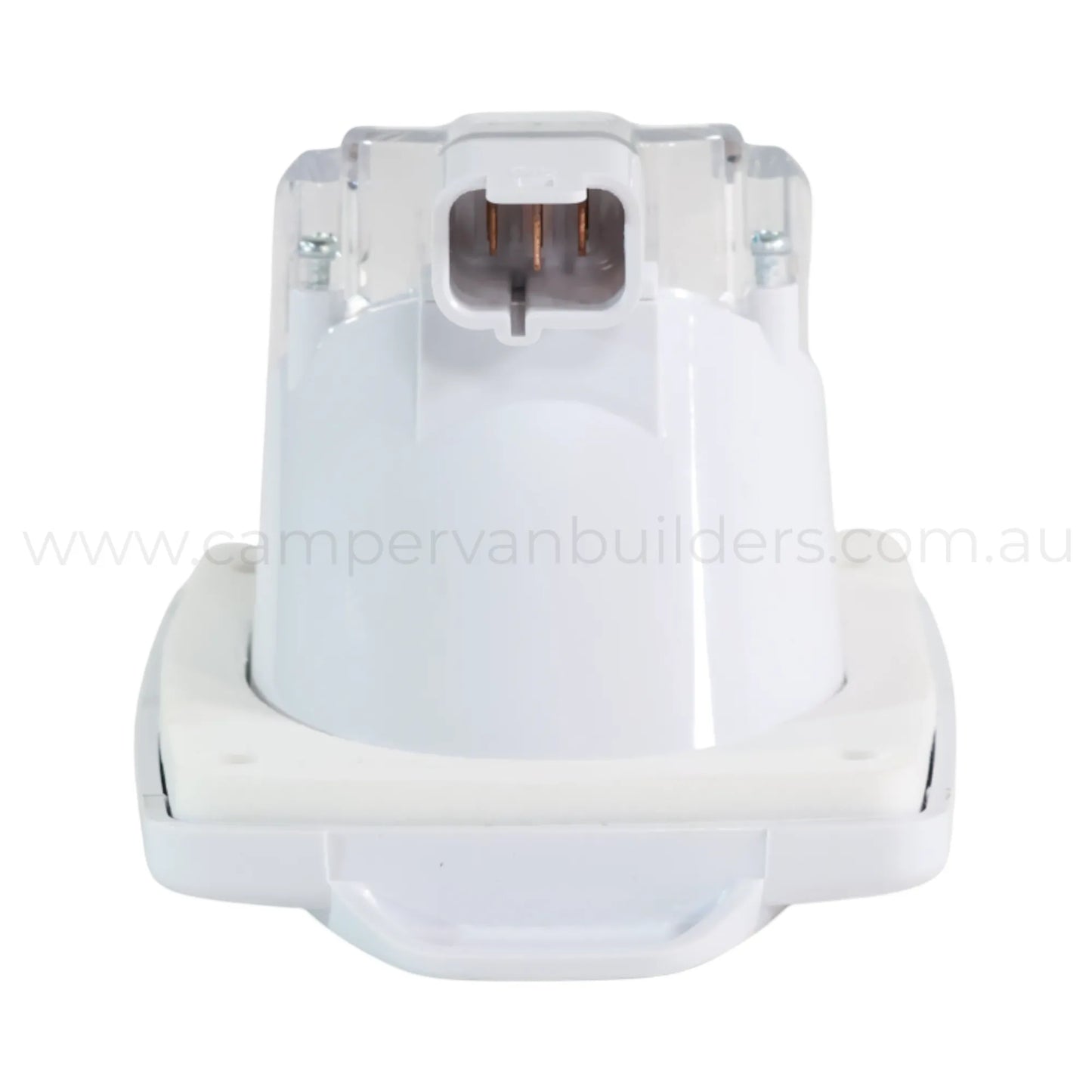 campervan white 10a 240v power socket outlet for clean interior installations