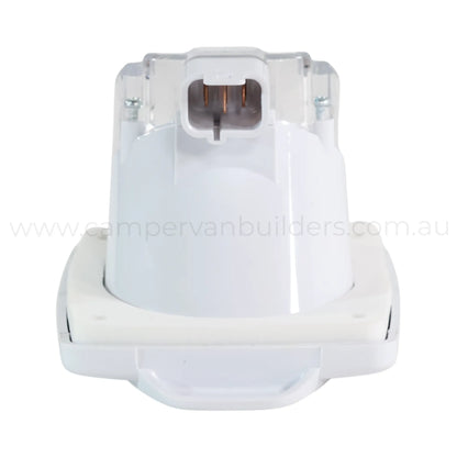 campervan white 10a 240v power socket outlet for clean interior installations