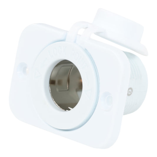 white 12v cigarette lighter socket flush mount for campervans