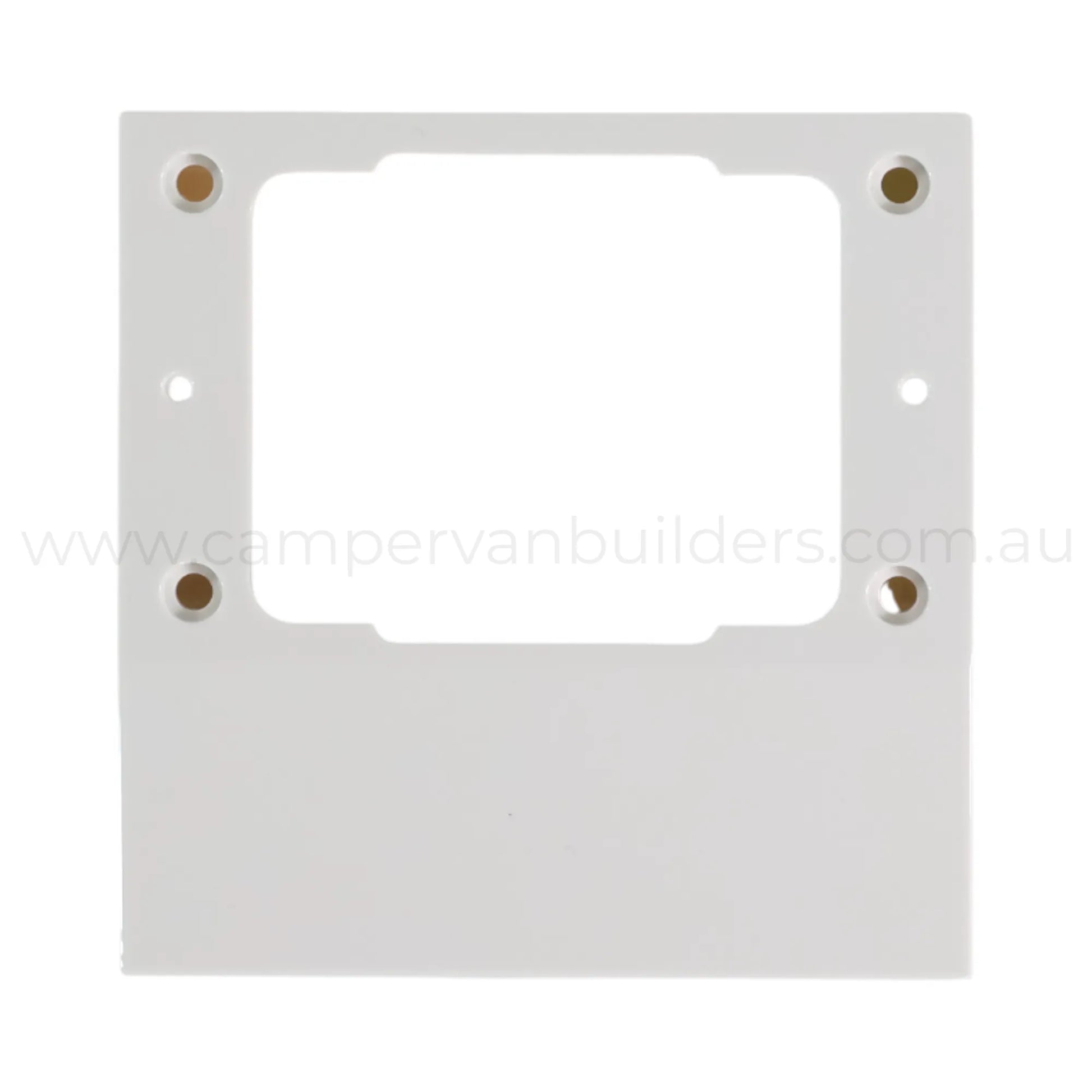 gpo mounting spacer white finish for caravan wall mounted power outlets