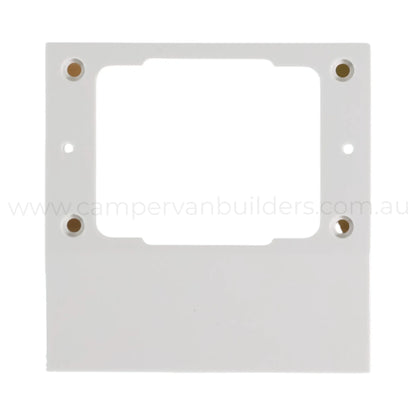 gpo mounting spacer white finish for caravan wall mounted power outlets