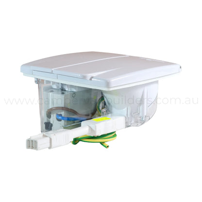 campervan white ip56 15a inlet and 16a rcbo for safe shore power and circuit protection