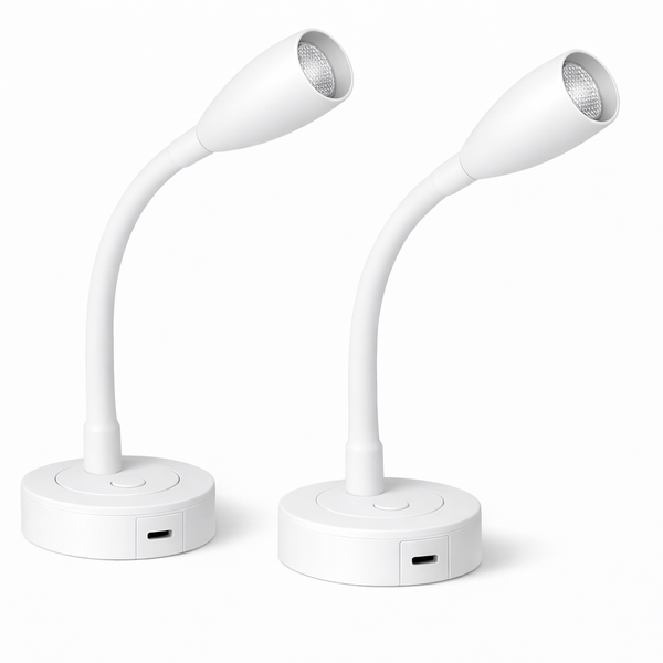 white dimmable led reading lights for campervans