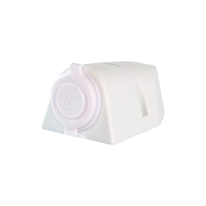 strong white surface mount housing for van conversions