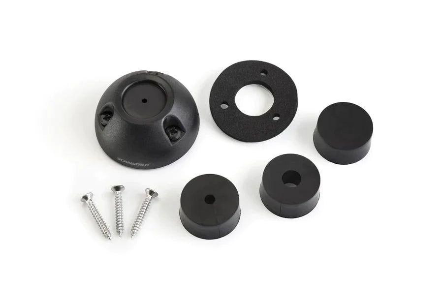 Caravan white vertical cable seal for clean waterproof installations