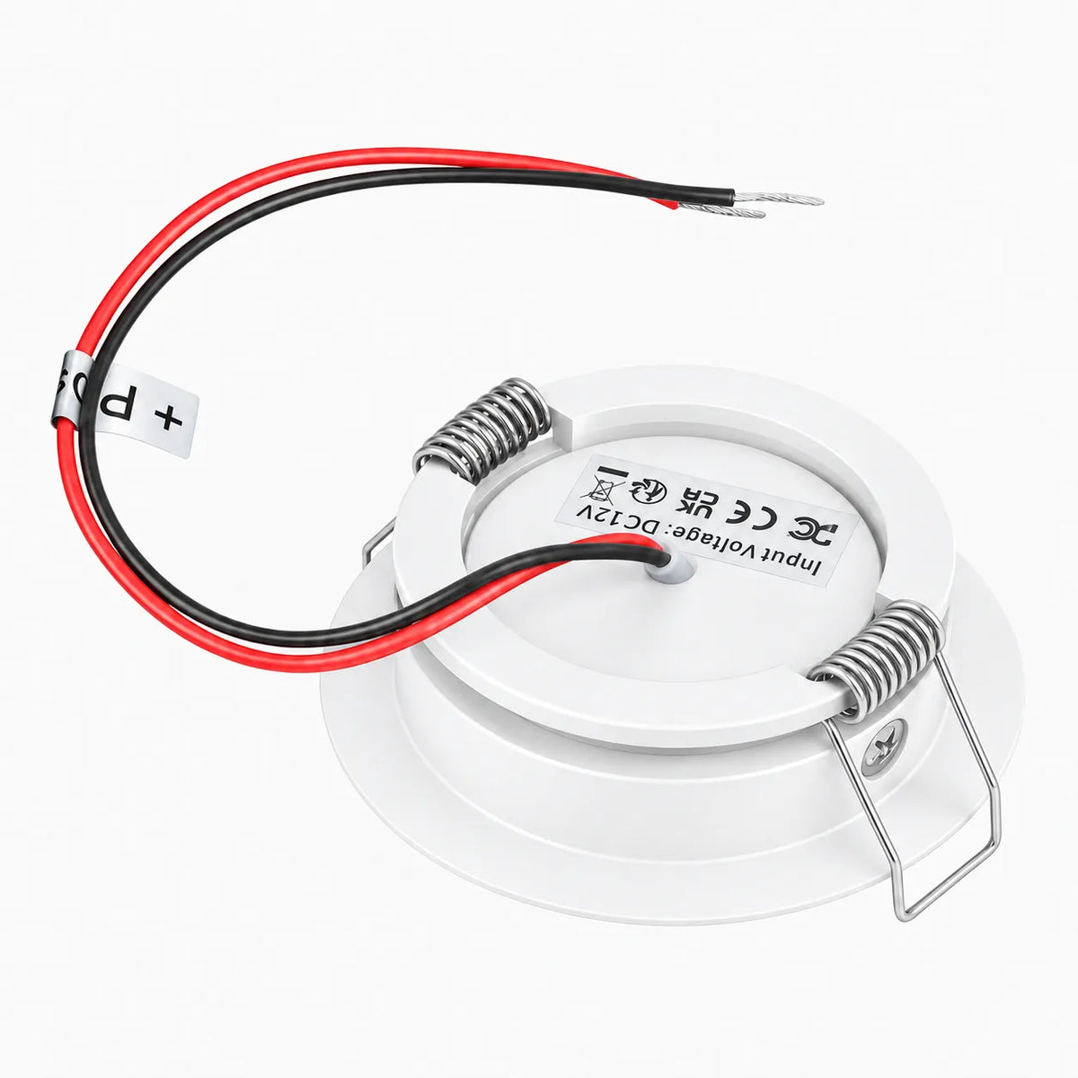 White Treklo 12v directional recessed spotlights for bright touring vehicle lighting
