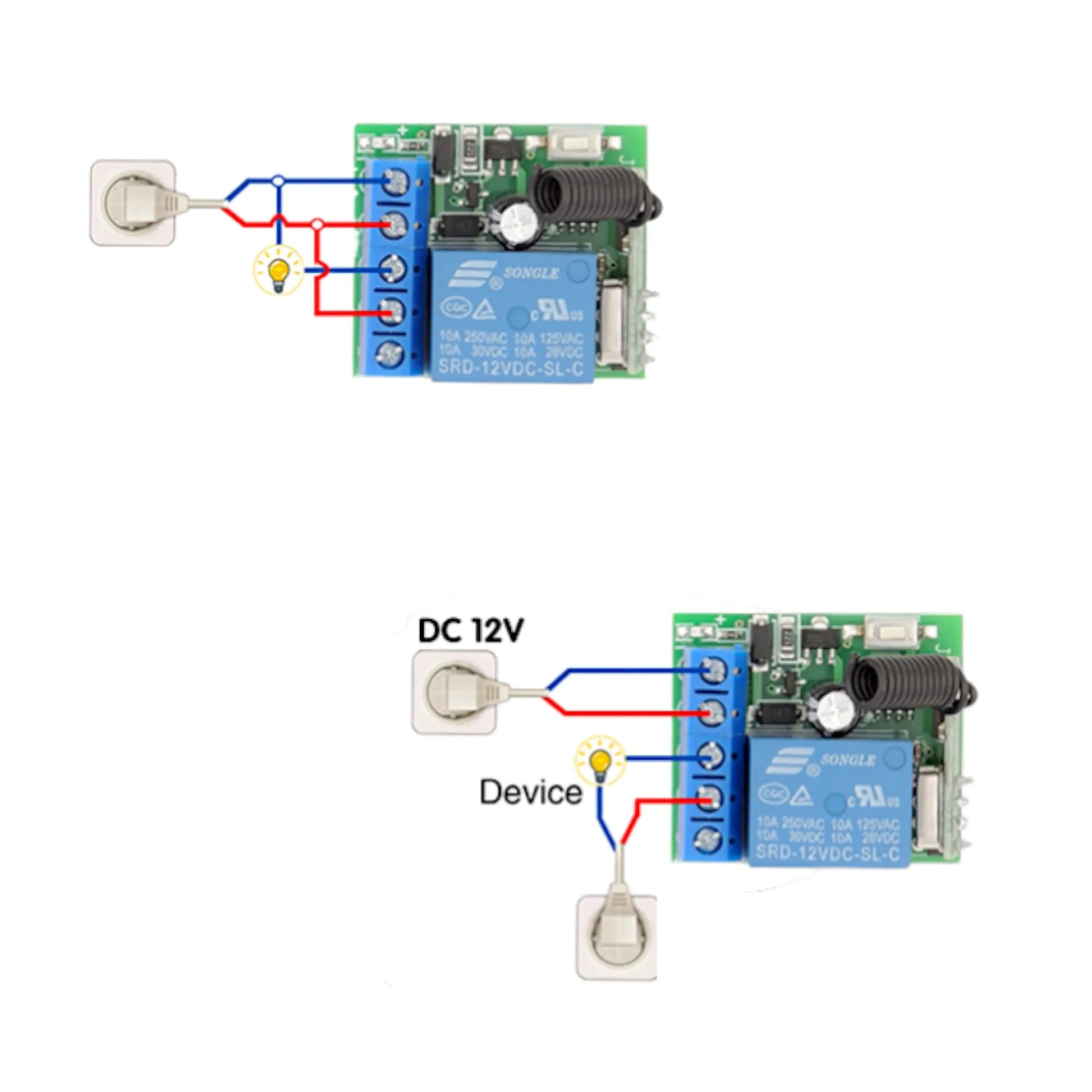 Caravan wireless relay switch 12v DC for remote device control