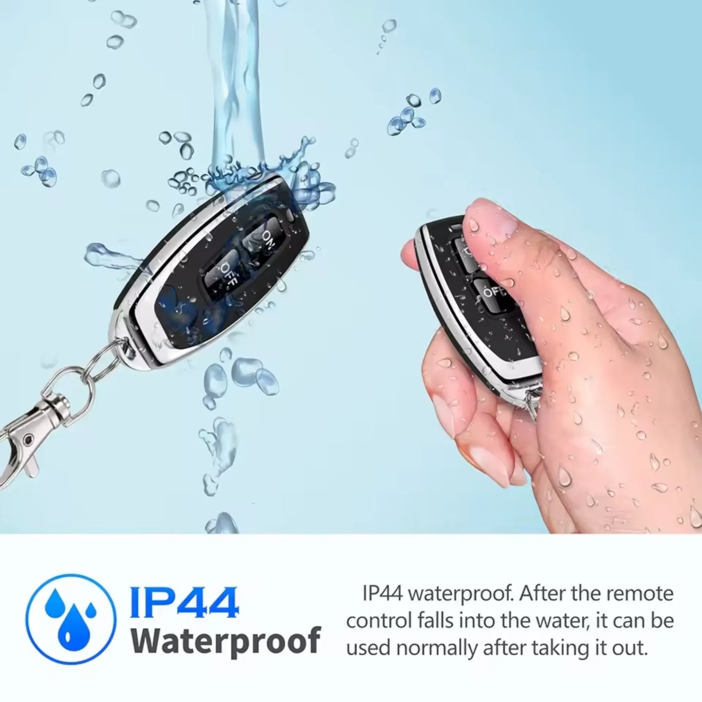 wireless remote relay switch dc 6-36v for rv lighting, pumps, and accessory circuits