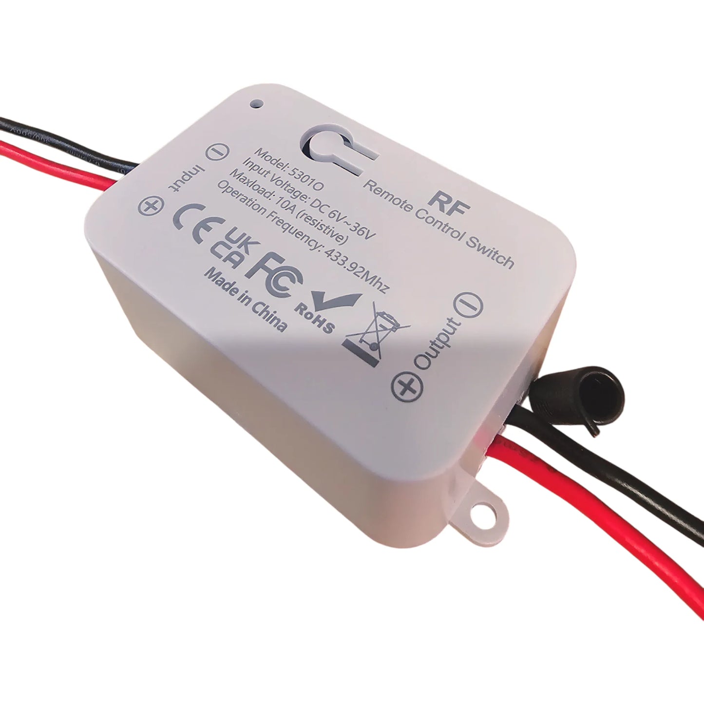 wireless rf relay control module hardwired 6–36v for caravan 12v and 24v systems