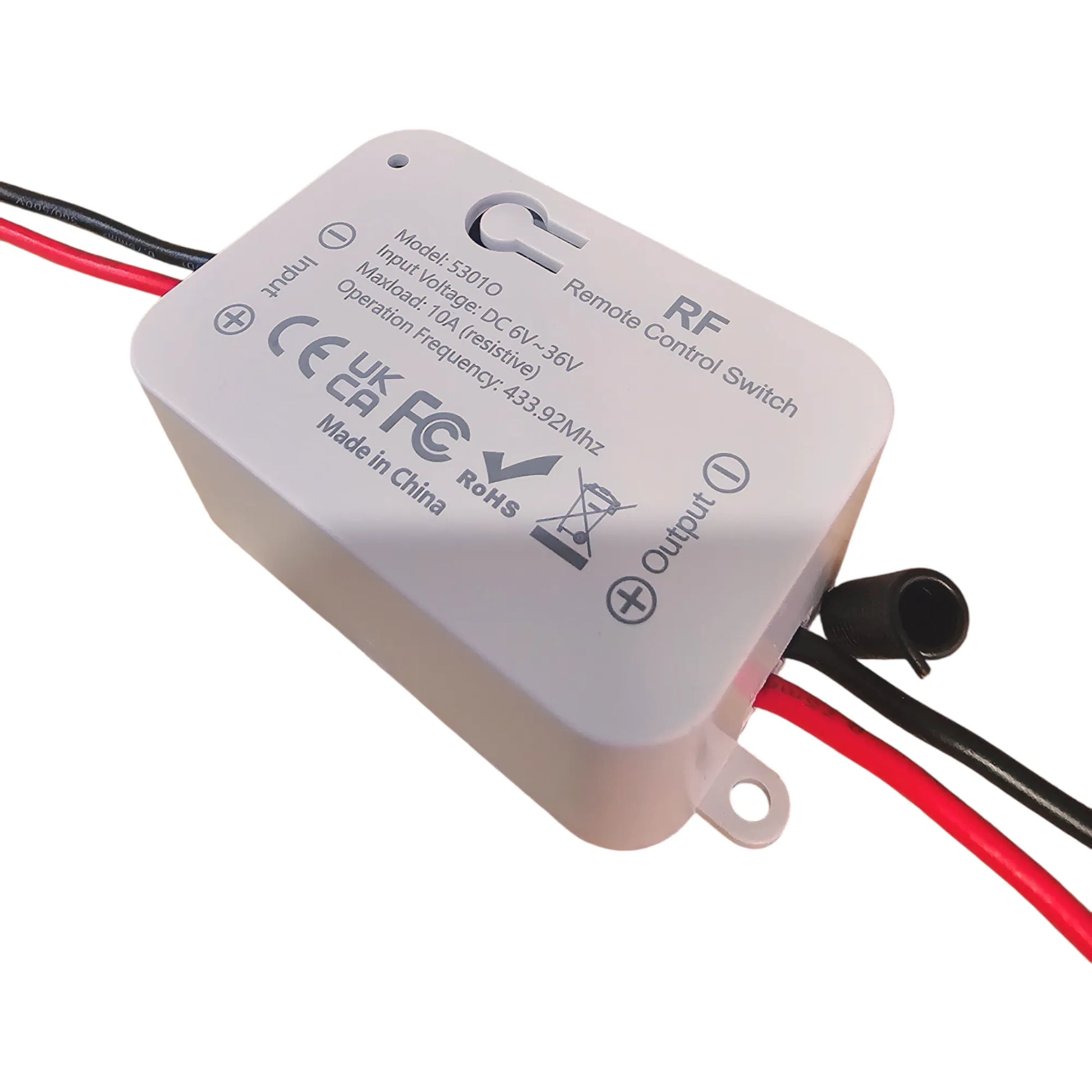 wireless rf relay control module hardwired 6–36v for caravan 12v and 24v systems