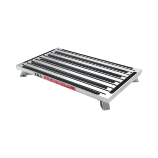 XL single folding step with adjustable legs for caravan, rv, and campervan entry access