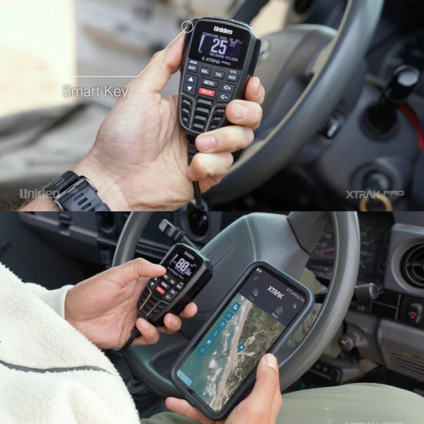 XTRAK 80 Pro remote speaker microphone with 2W speaker.