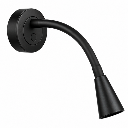 Adjustable Zen LED reading lights with USB ports for caravan bedside lighting